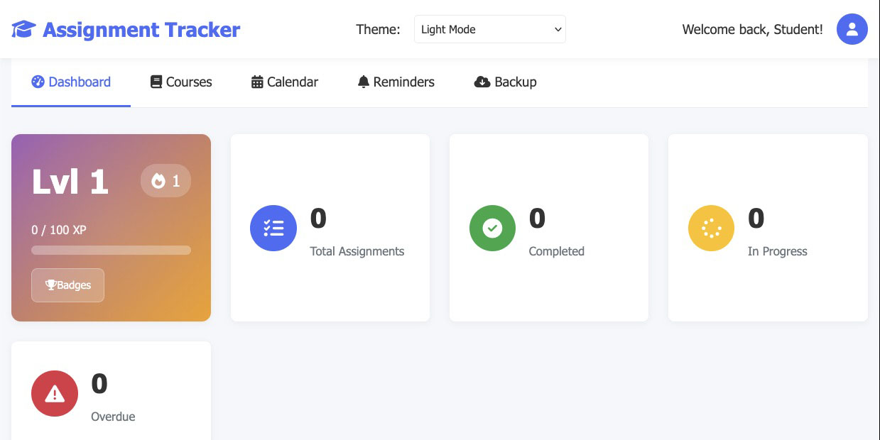 Assignment Tracker