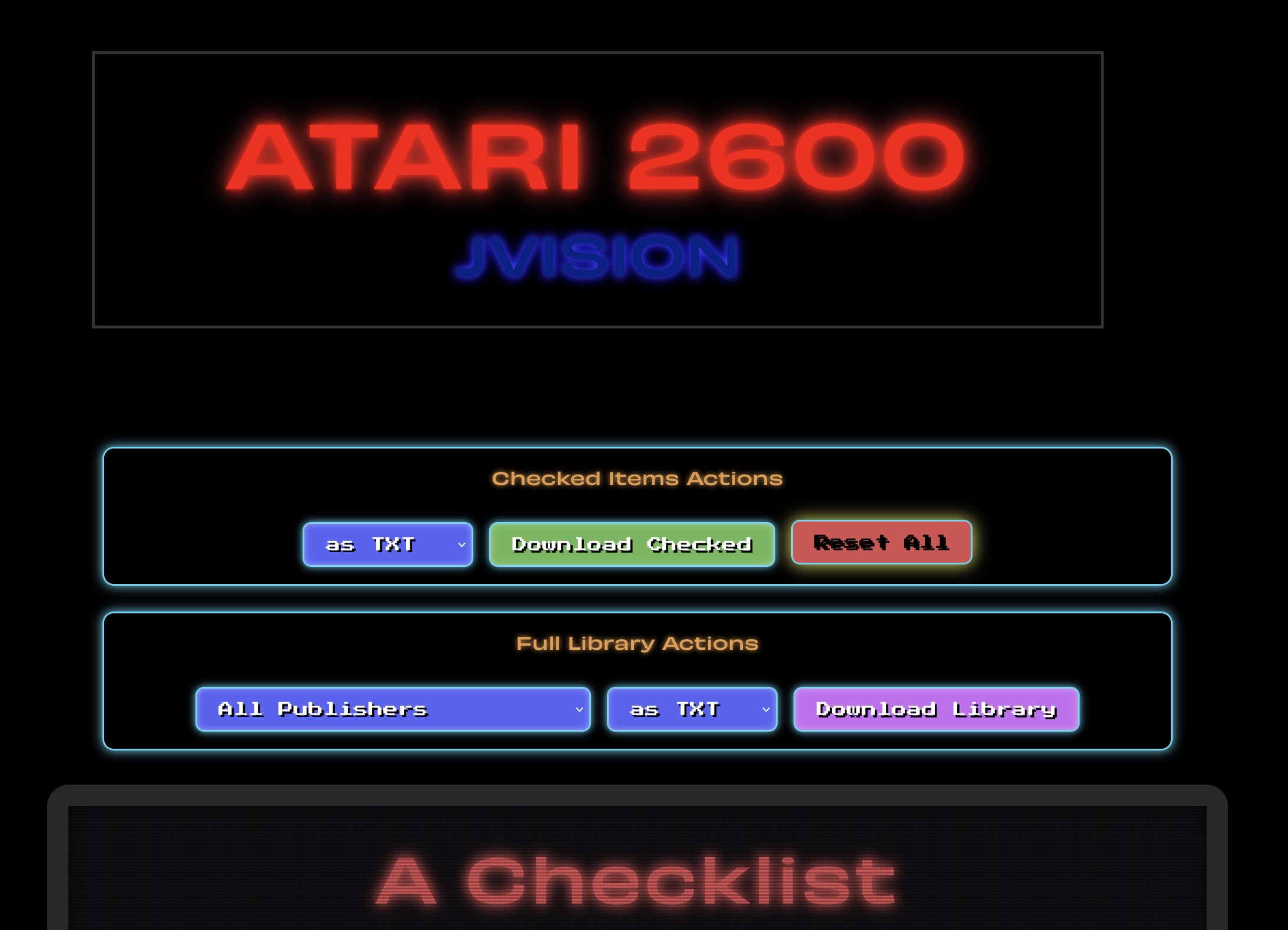 Atari Tracker
