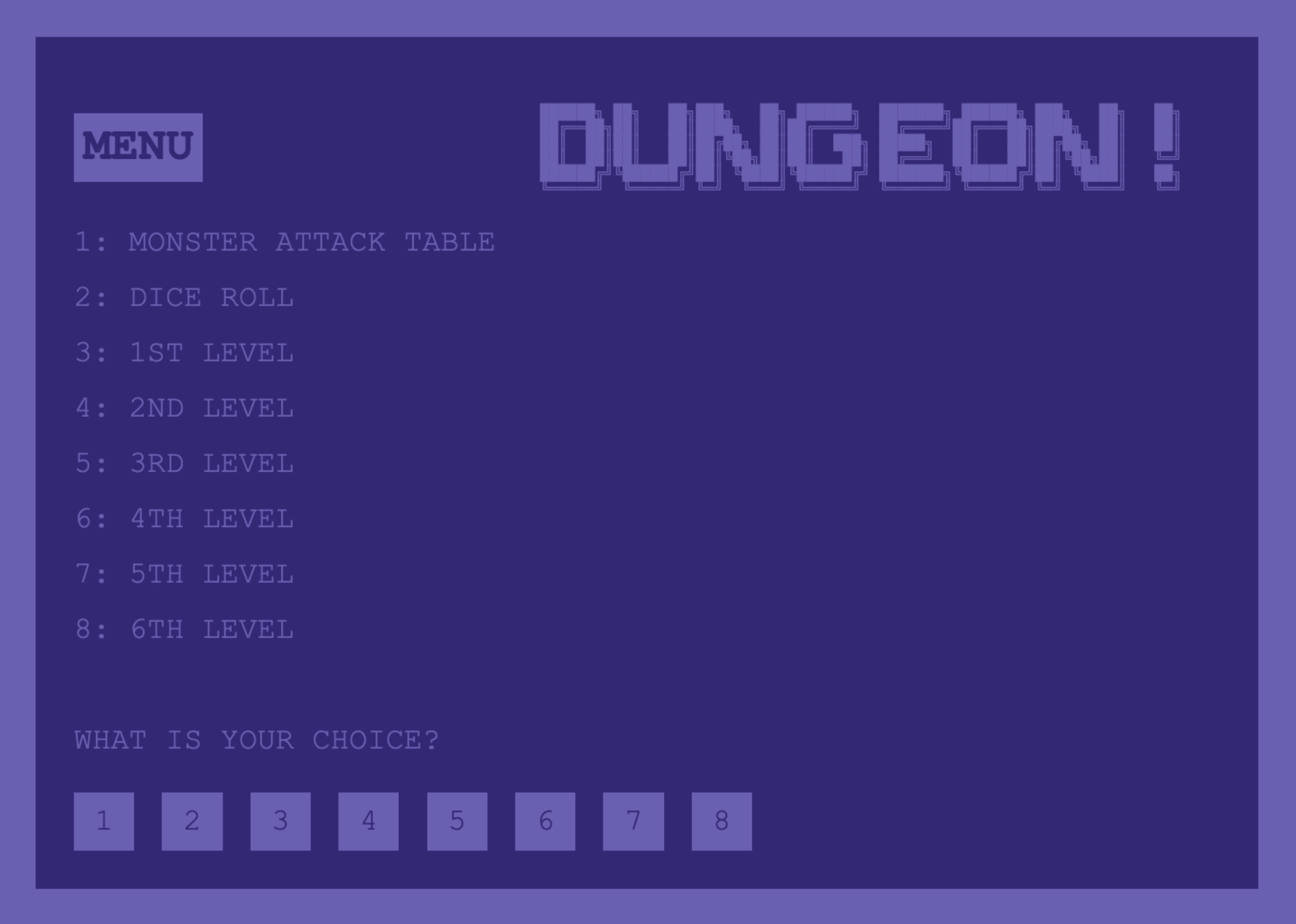 C64 Dungeon Helper Mobile