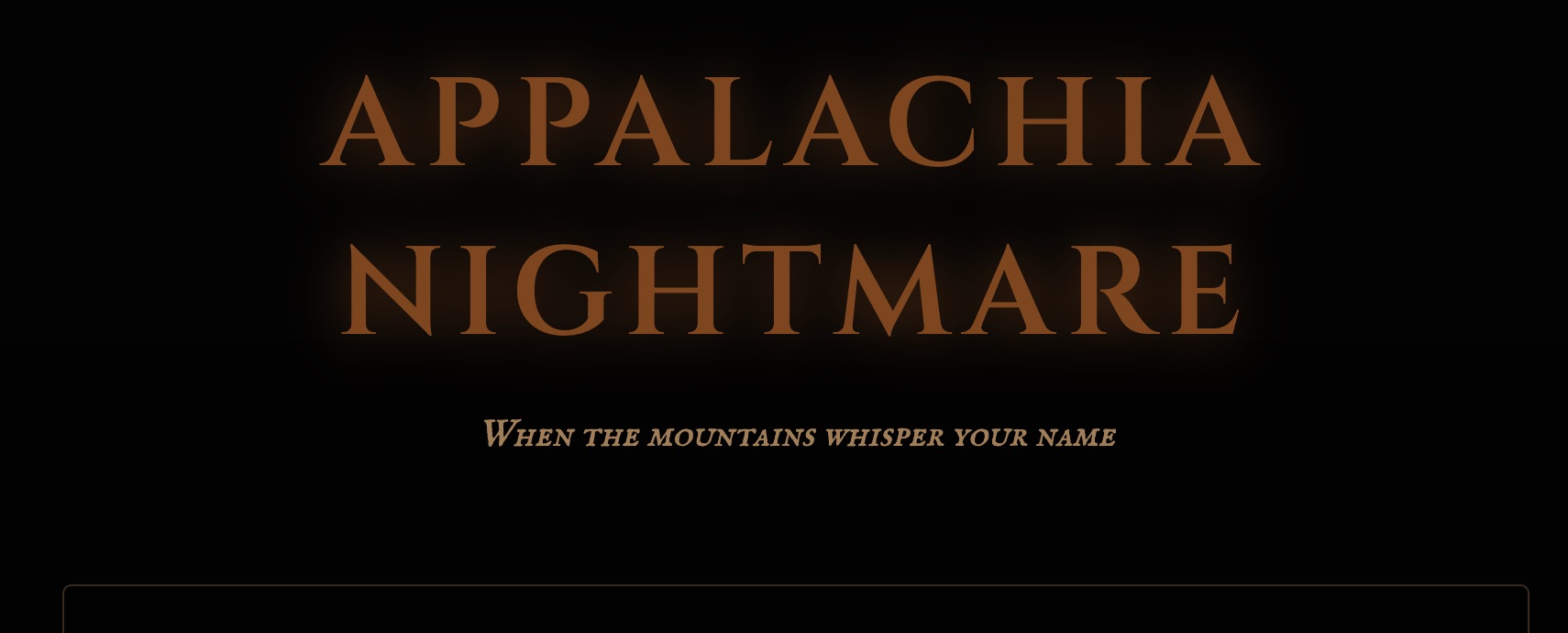 Appalachian Nightmare