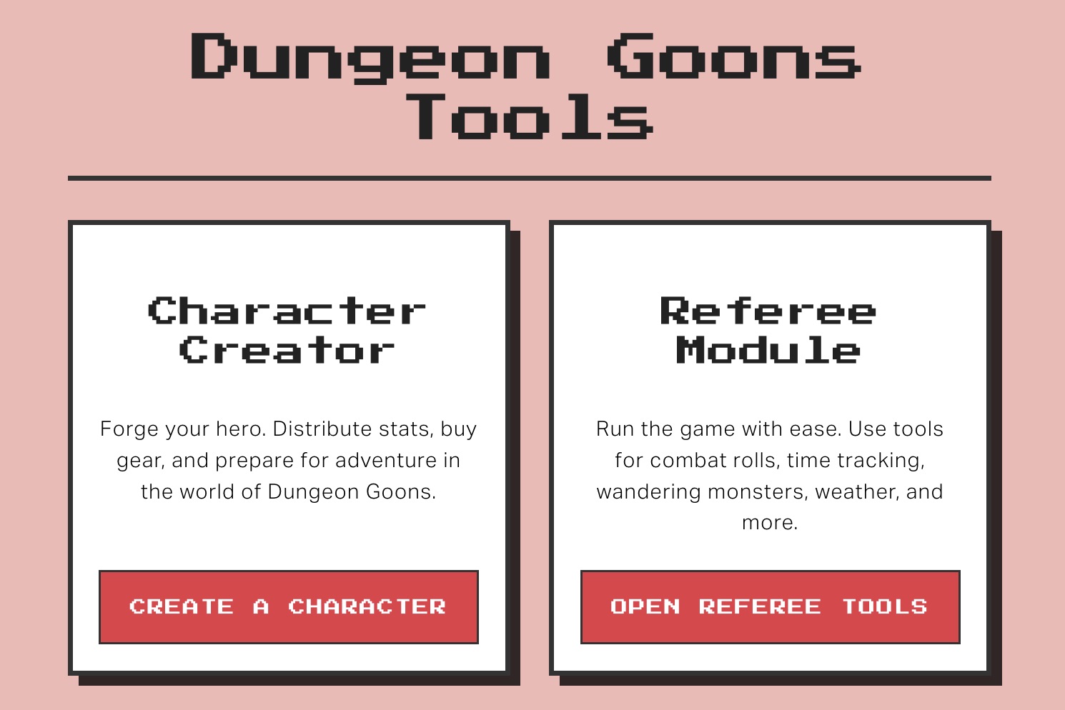 Dungeon Goons Game